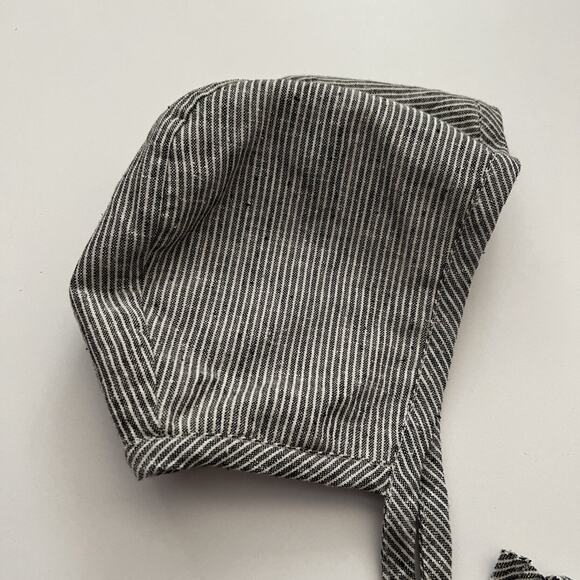 Briar Natural Stripe Silk Lined Bonnet - Picture 2 of 8